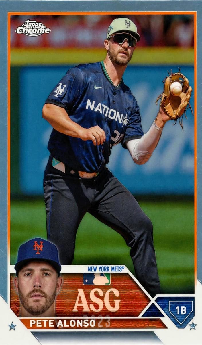 Pete Alonso 2023 topps Topps Chrome Update