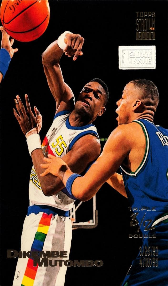 Dikembe Mutombo 1993 unknown Stadium Club