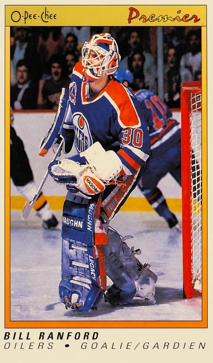 Bill Ranford 1990 topps O-Pee-Chee Premier