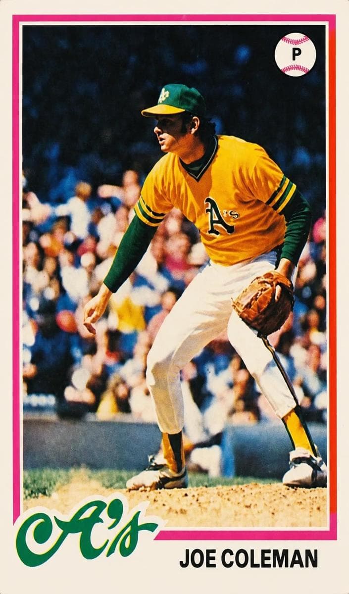 Joe Coleman 1978 topps Topps
