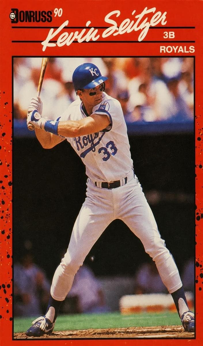 Kevin Seitzer 1990 panini Donruss
