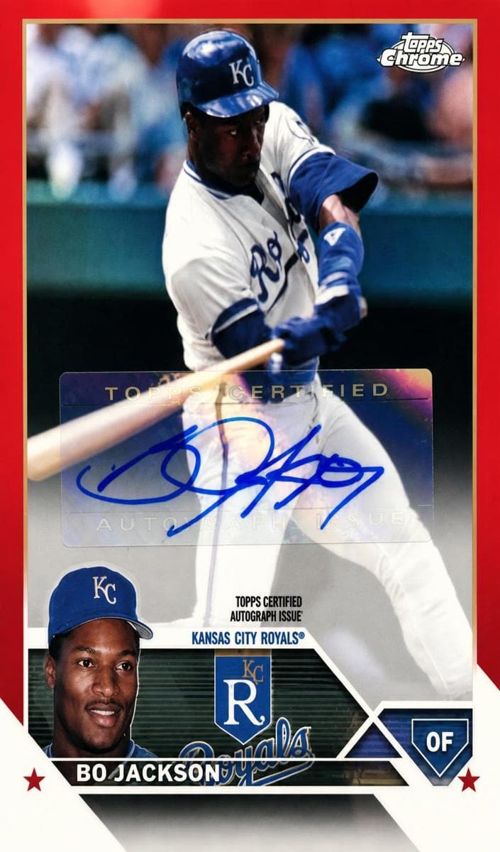 Bo Jackson 2023 topps Topps Chrome Update