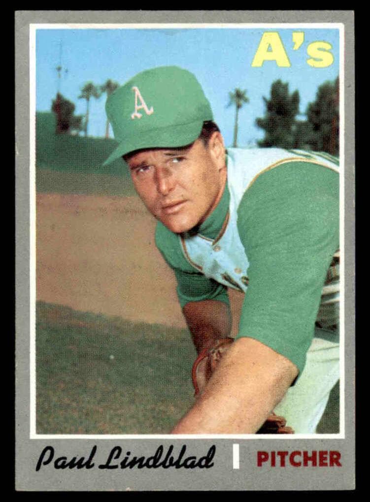 Paul Lindblad 1970 topps Topps