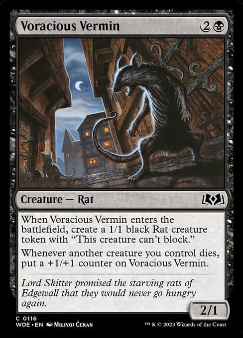 Voracious Vermin 2023 Magic: The Gathering Wilds of Eldraine