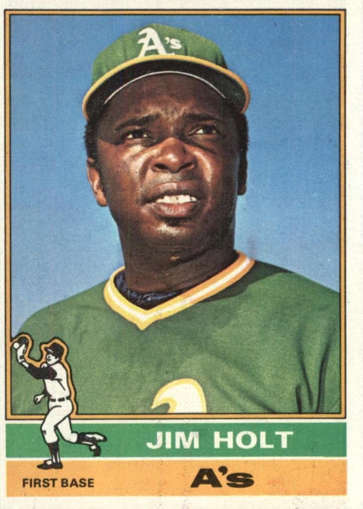 Jim Holt 1976 topps Topps