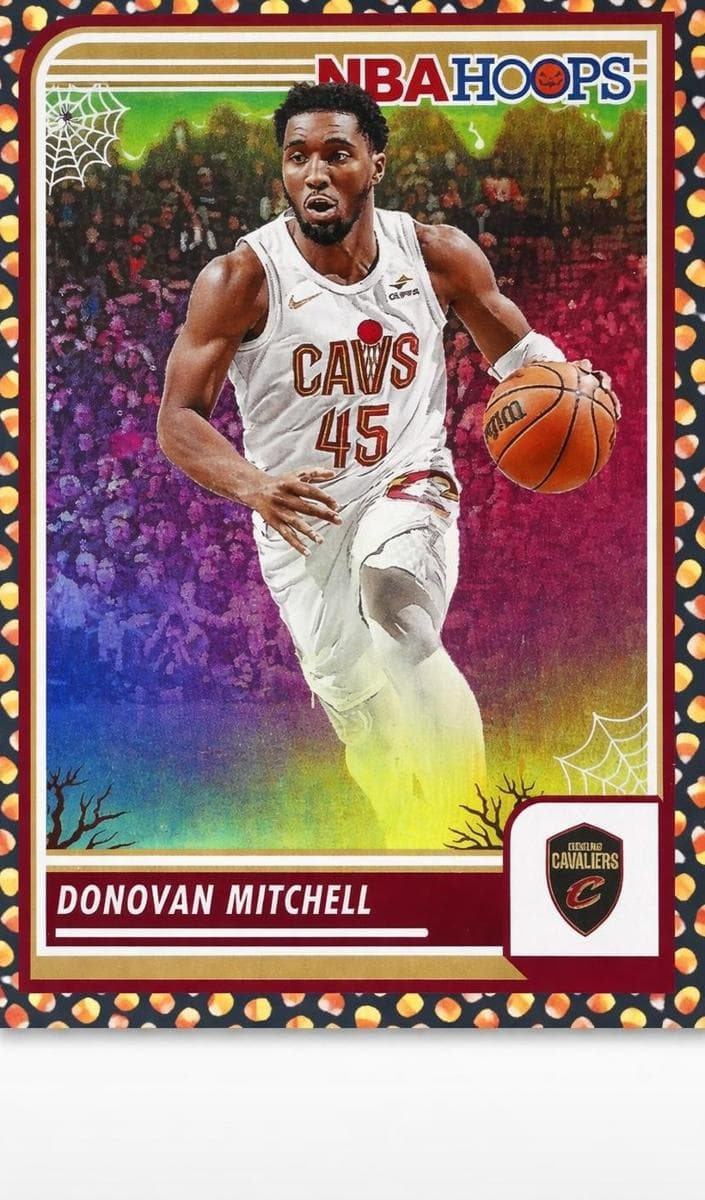 Donovan Mitchell 2023 panini Hoops Haunted Hoops