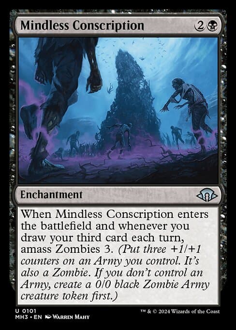 Mindless Conscription 2024 Magic: The Gathering Modern Horizons 3