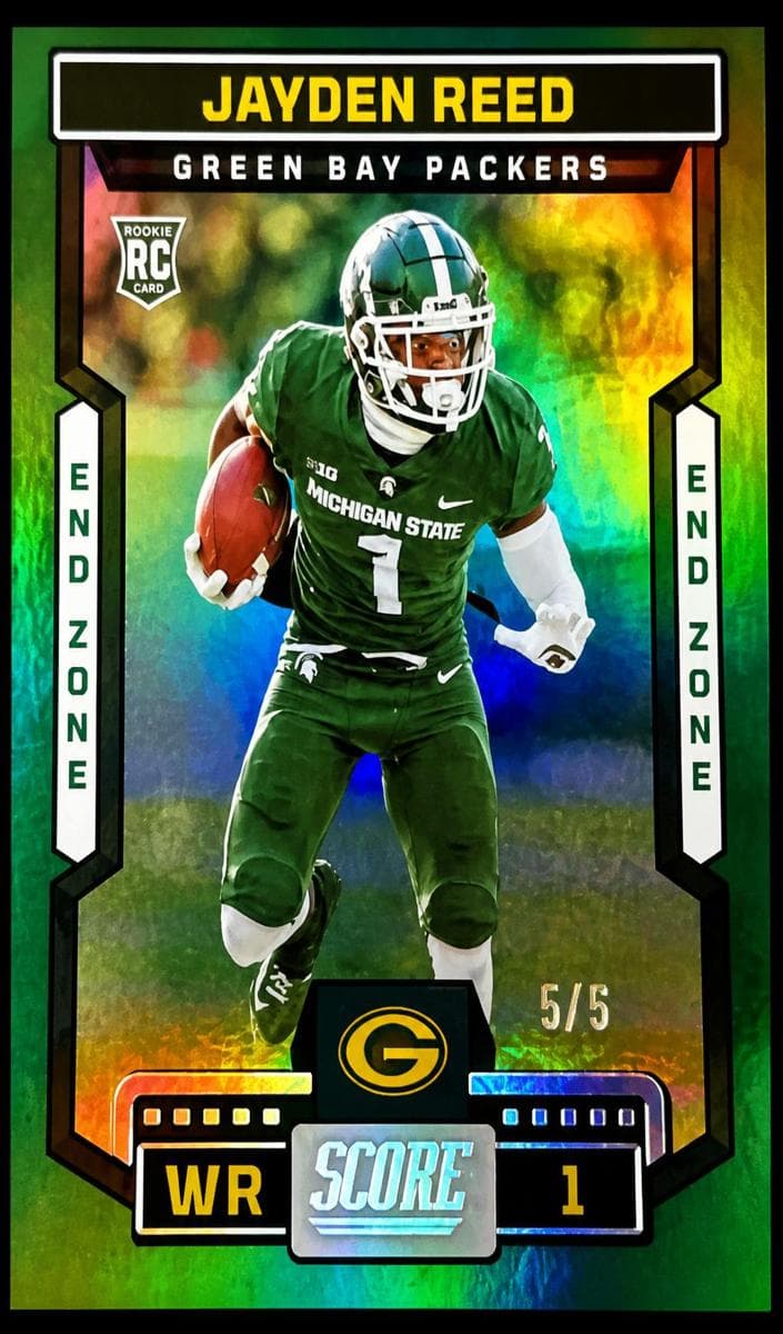 Jayden Reed trading card