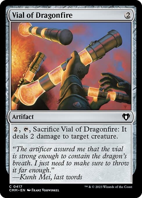 Vial of Dragonfire 2023 Magic: The Gathering Commander Masters
