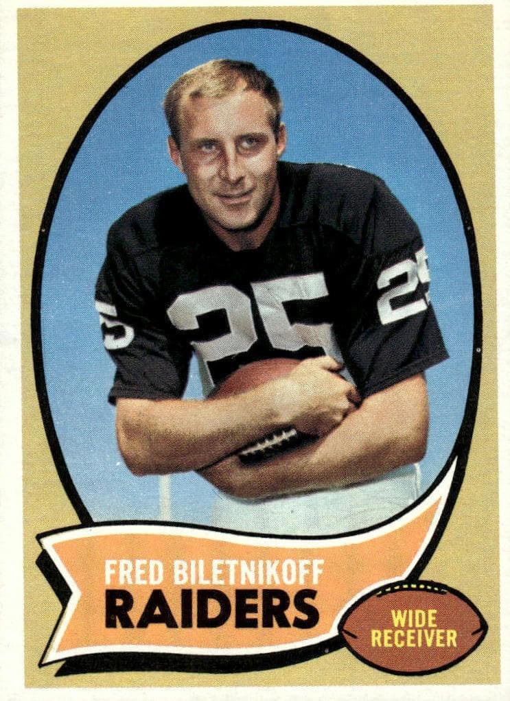 Fred Biletnikoff 1970 topps Topps