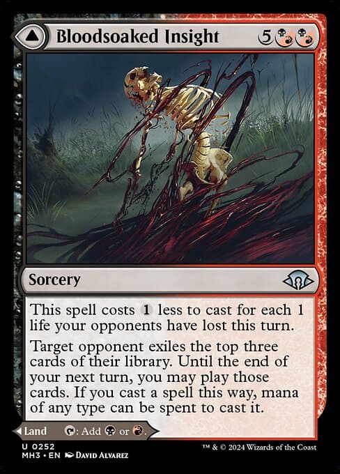 Bloodsoaked Insight // Sanguine Morass 2024 Magic: The Gathering Modern Horizons 3
