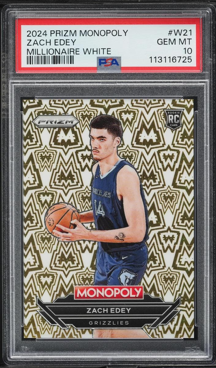 Zach Edey 2024 panini Panini Prizm Monopoly