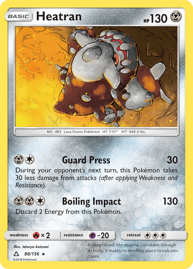 Heatran 2018 Pokemon Ultra Prism