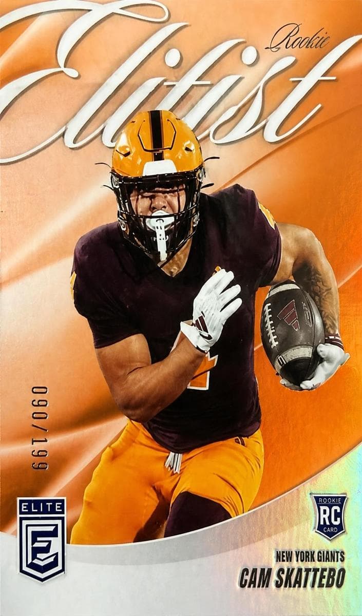 Cam Skattebo 2025 panini Donruss Elite