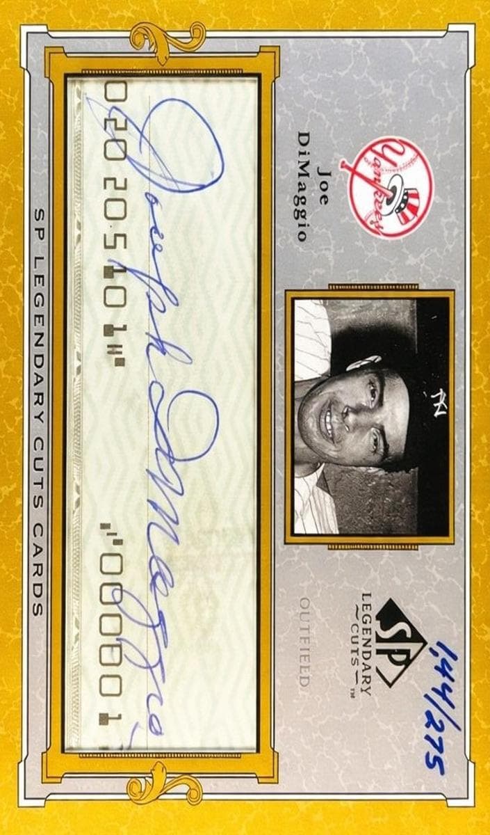 Joe DiMaggio 2001 unknown SP Legendary Cuts
