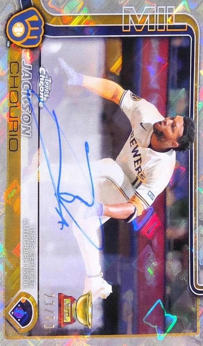 Jackson Chourio 2025 topps Topps Chrome Update