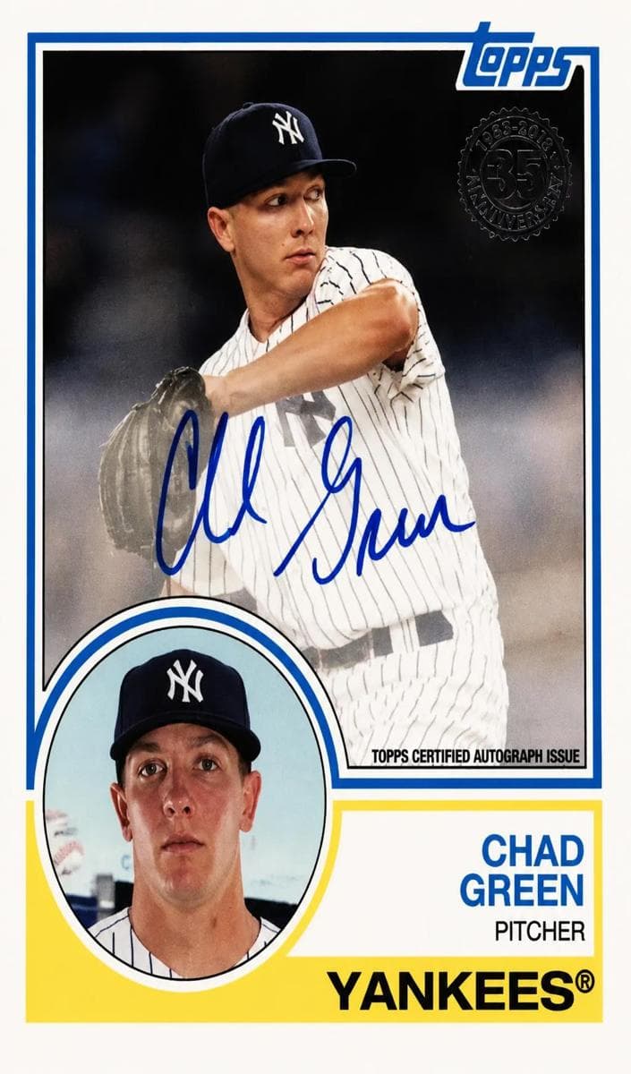 Chad Green trading card