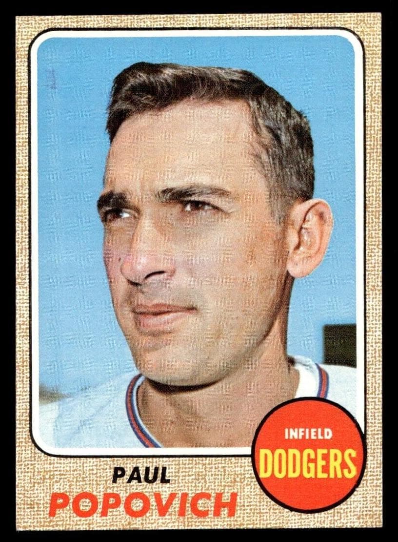 Paul Popovich 1968 topps Topps
