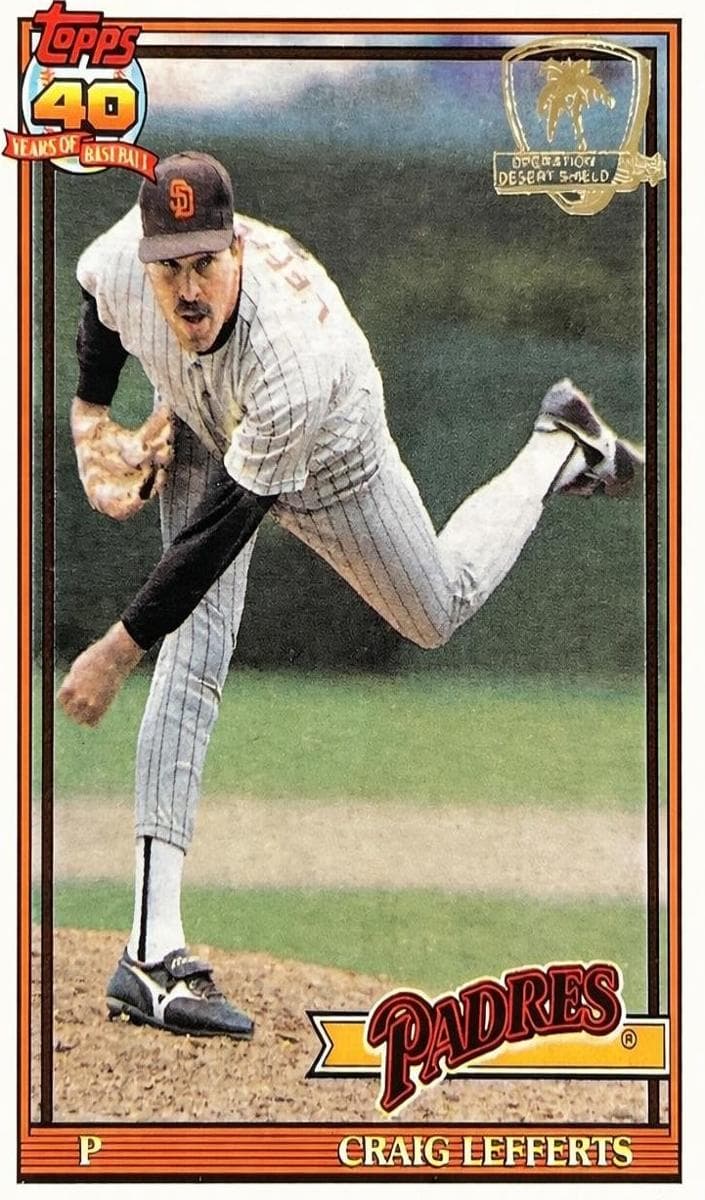 Craig Lefferts 1991 topps