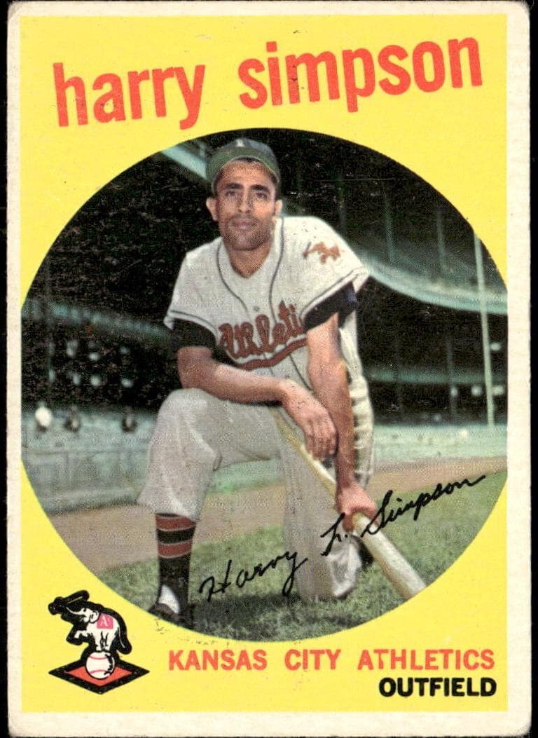 Harry Simpson 1959 topps Topps