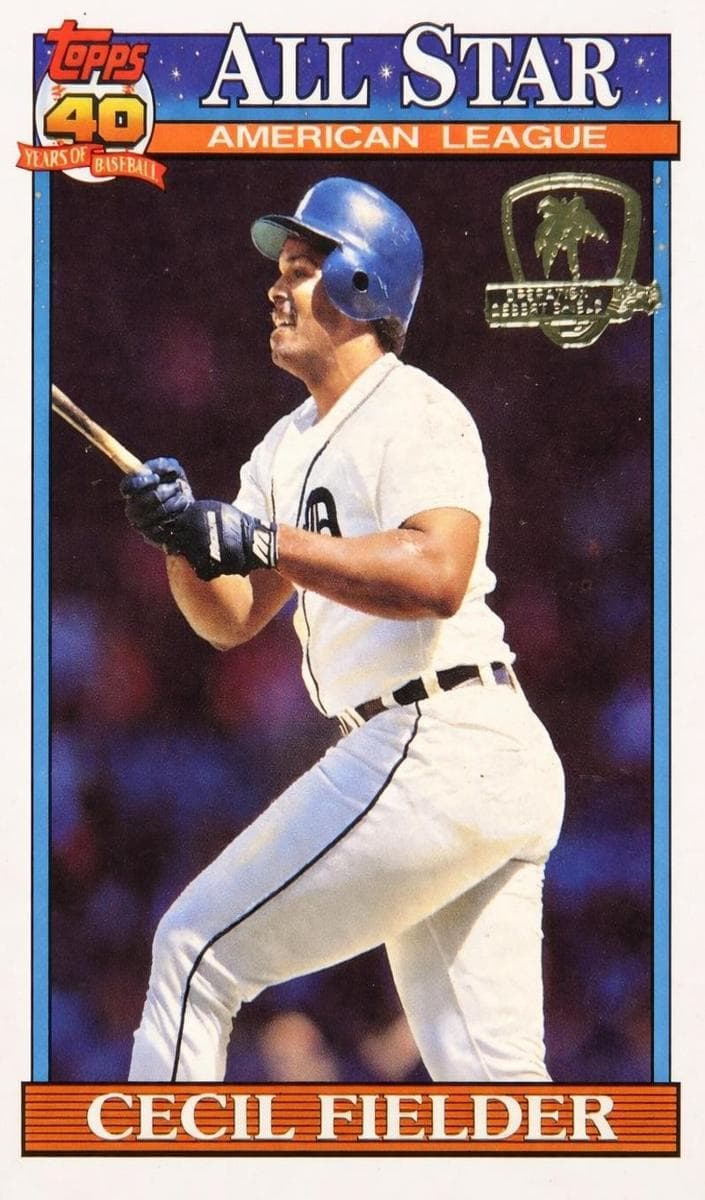 Cecil Fielder 1991 topps Topps
