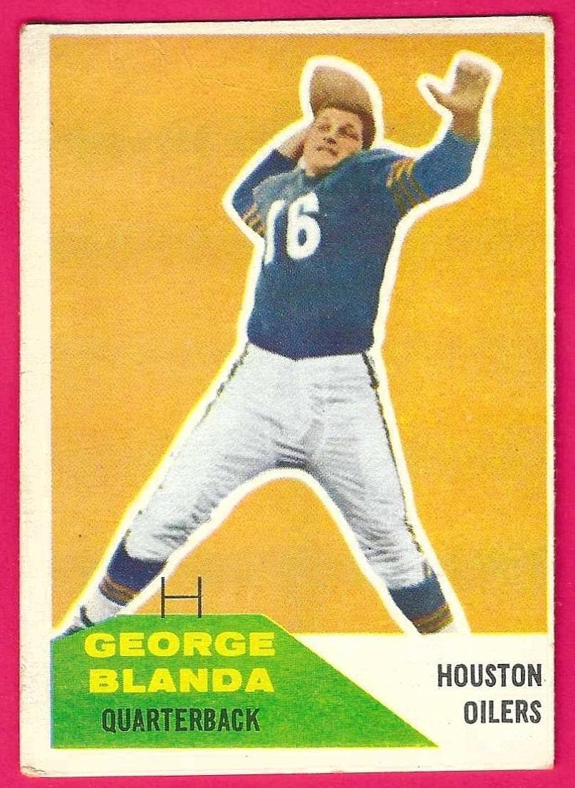George Blanda 1960 fleer