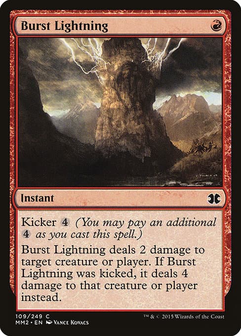 Burst Lightning 2020 Magic: The Gathering The List Reprints MM2