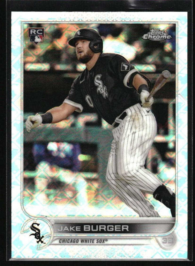 Jake Burger 2022 topps Topps Chrome Logofractor Edition