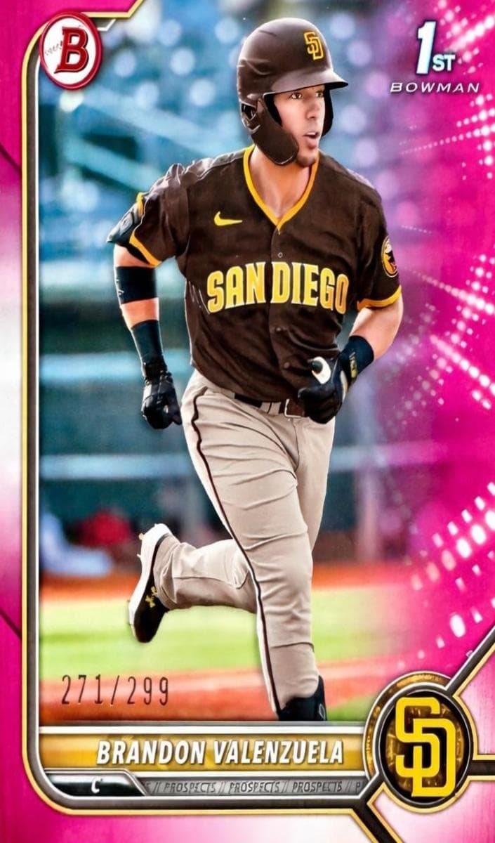 Brandon Valenzuela trading card