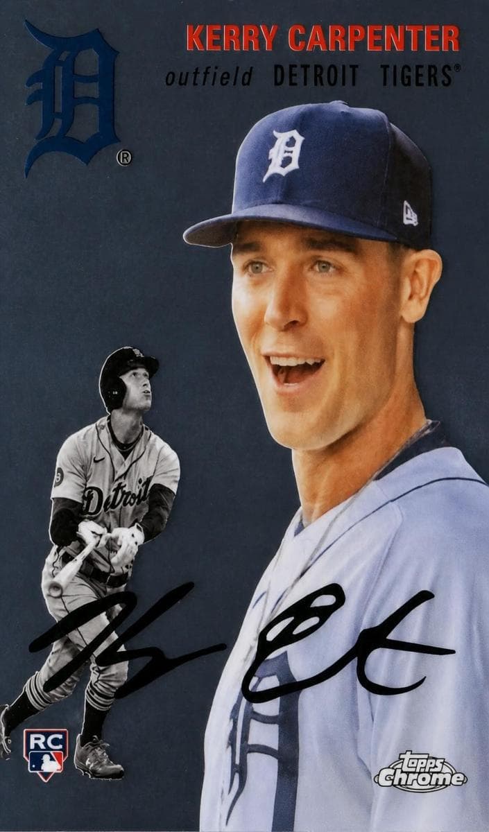 Kerry Carpenter 2023 topps Topps Chrome Platinum Anniversary