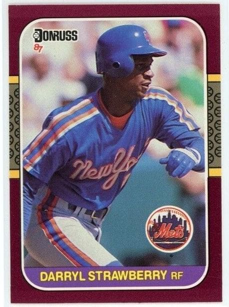 Darryl Strawberry 1987 panini Donruss Opening Day