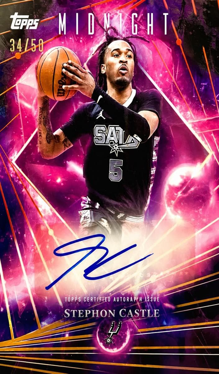 Stephon Castle 2025 topps Topps Midnight