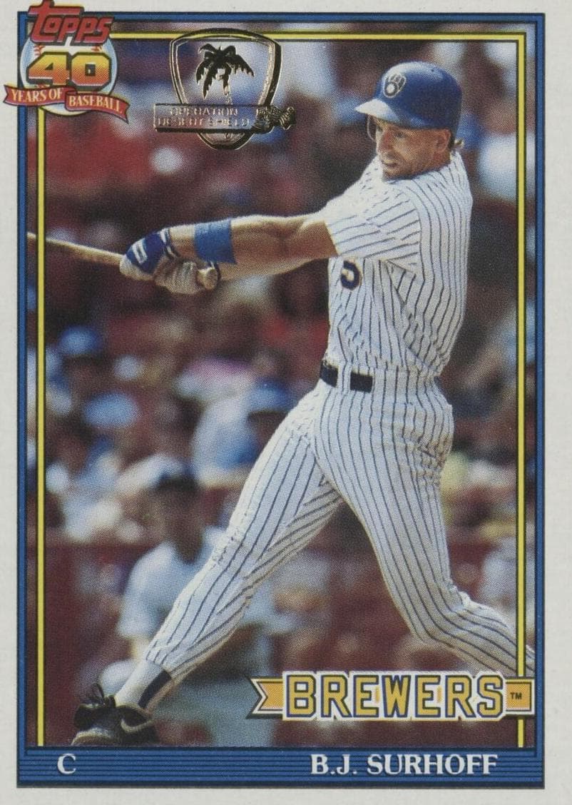B.J. Surhoff 1991 topps Topps
