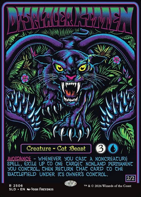 Displacer Kitten 2019 Magic: The Gathering Secret Lair Drop
