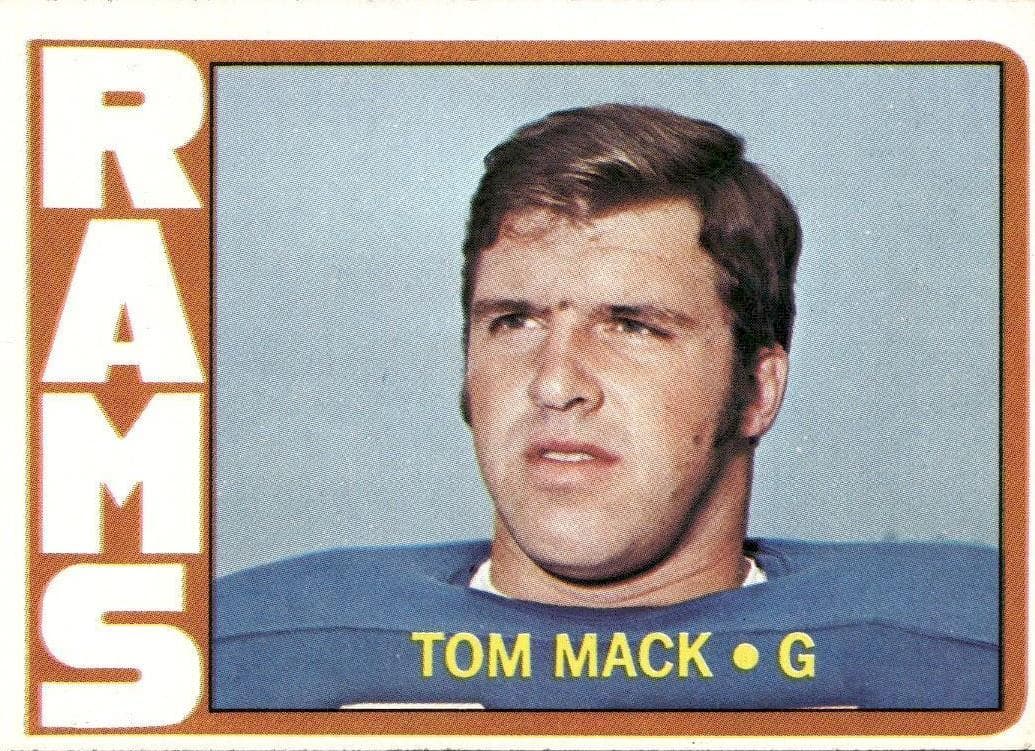 Tom Mack 1972 topps Topps