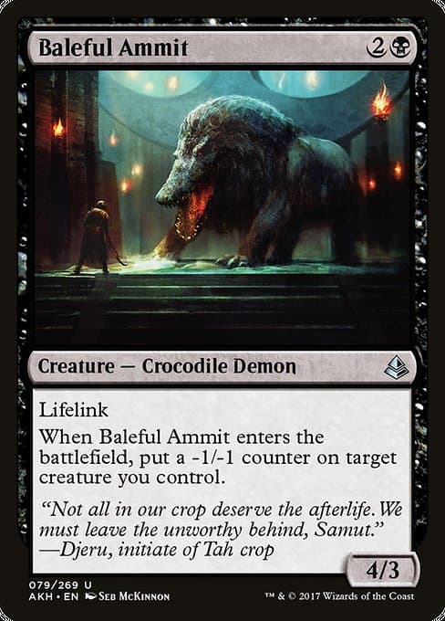 Baleful Ammit 2017 Magic: The Gathering Amonkhet