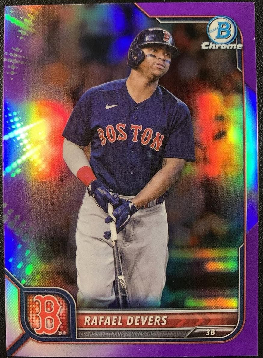 Rafael Devers 2022 bowman Bowman Chrome