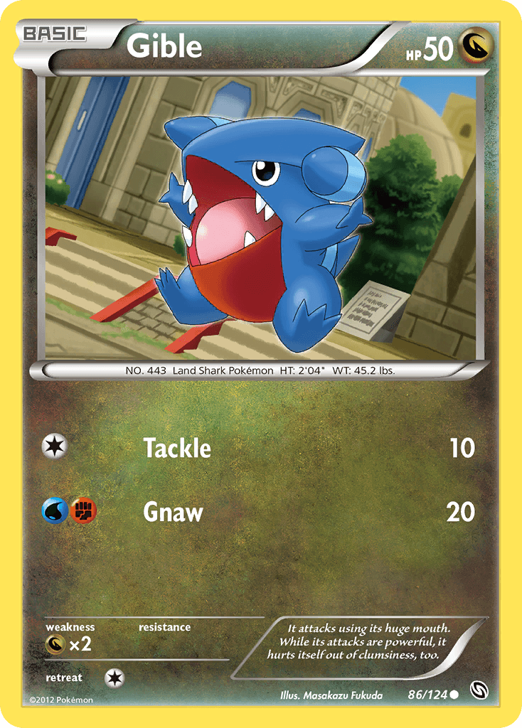 Gible 2012 Pokemon Dragons Exalted