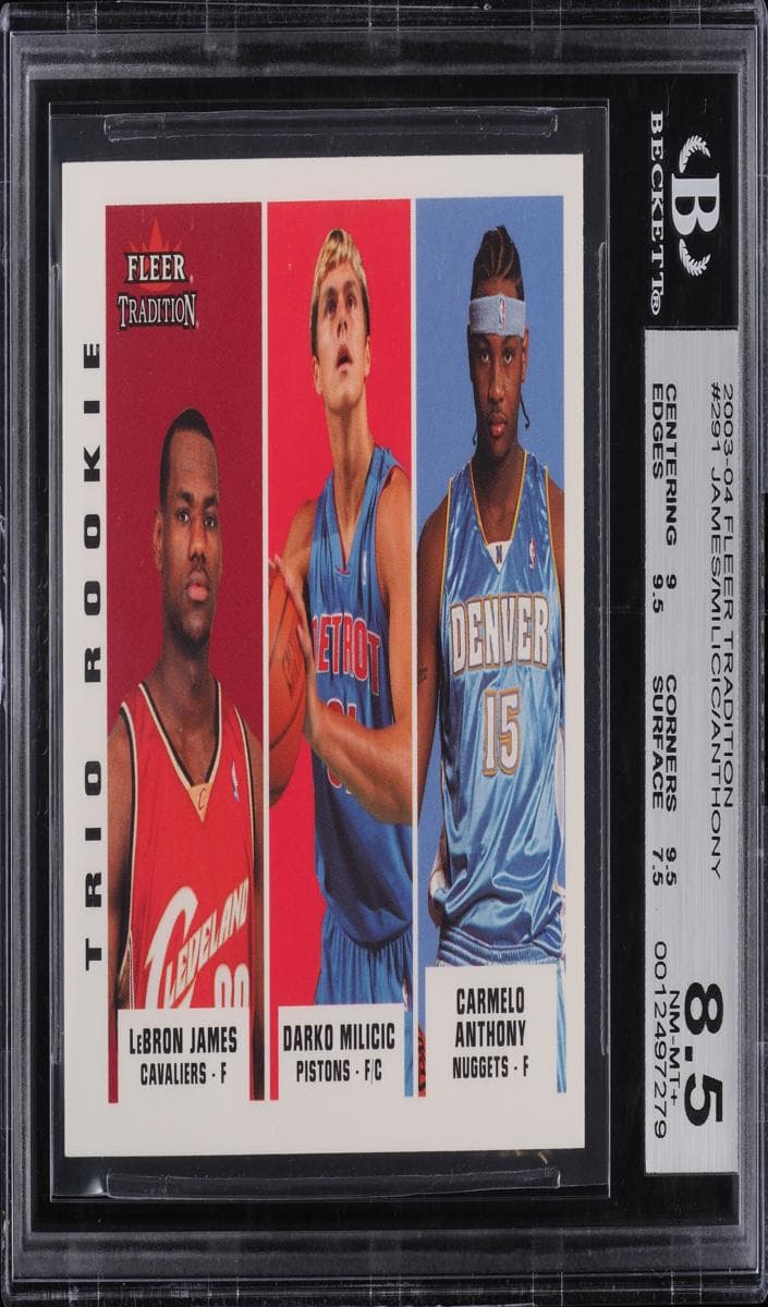 Lebron James 2003 fleer Tradition