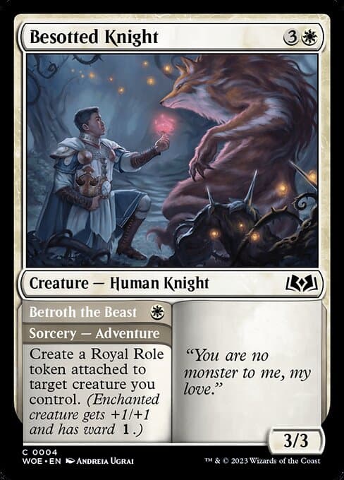 Besotted Knight // Betroth the Beast 2023 Magic: The Gathering
