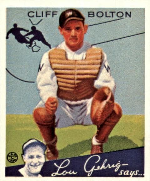Cliff Bolton 1934 unknown Goudey