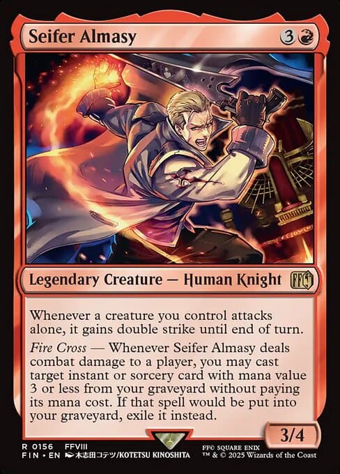 Seifer Almasy 2025 Magic: The Gathering Final Fantasy Borderless Surge Foil