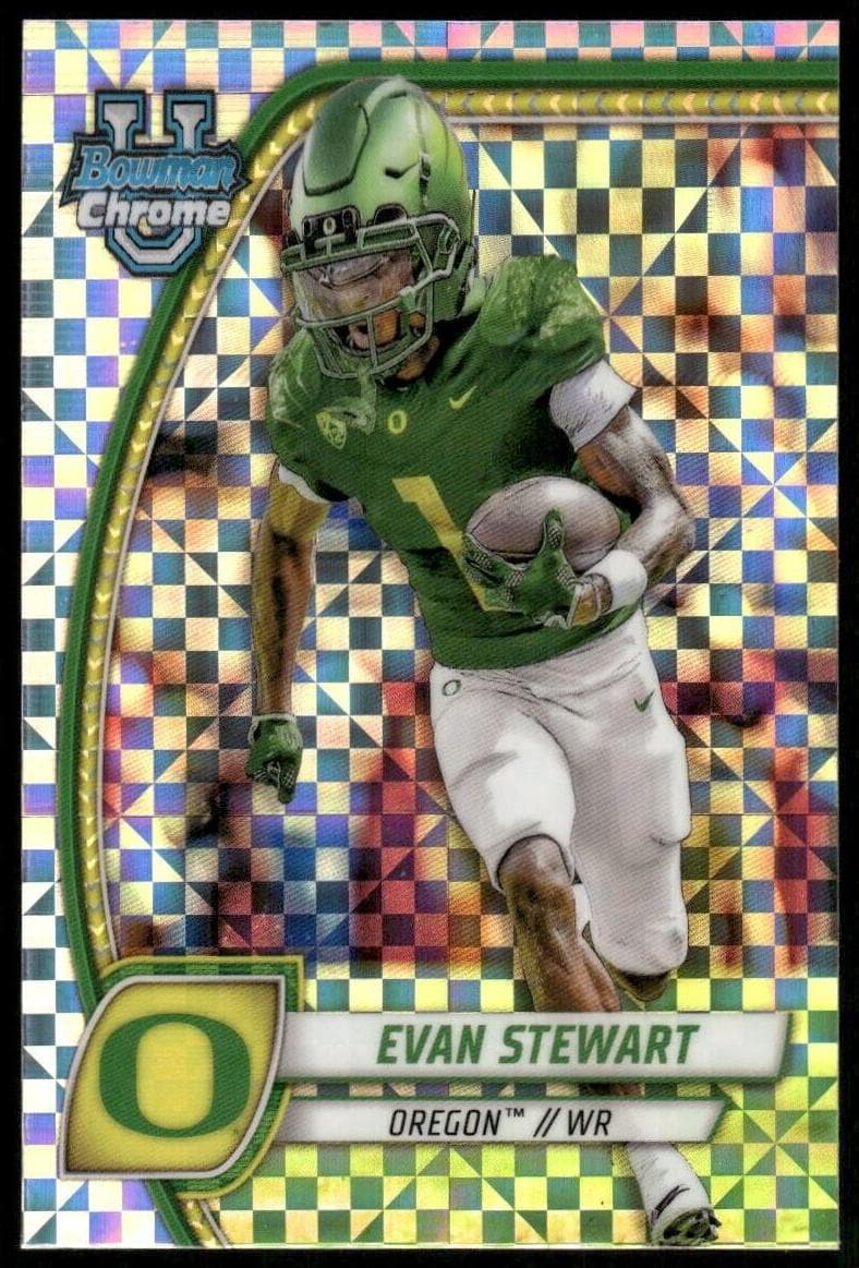 Evan Stewart trading card