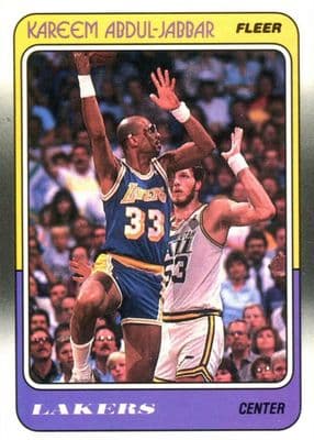 Kareem Abdul-Jabbar 1988 fleer Fleer