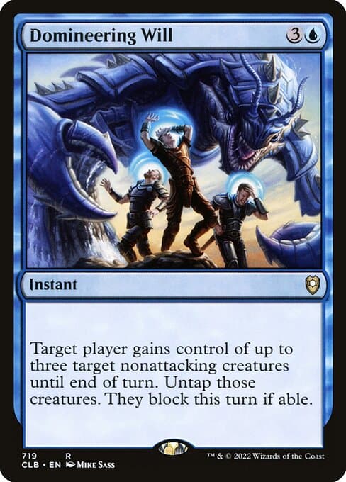 Domineering Will 2022 Magic: The Gathering Commander Legends: Battle for Baldur's Gate