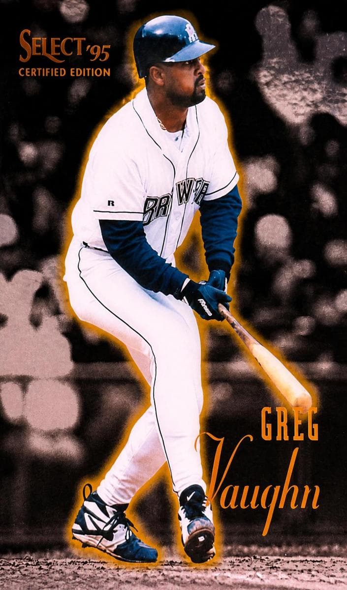 Greg Vaughn 1995 panini Certified