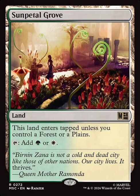 Sunpetal Grove 2017 Magic: The Gathering Ixalan