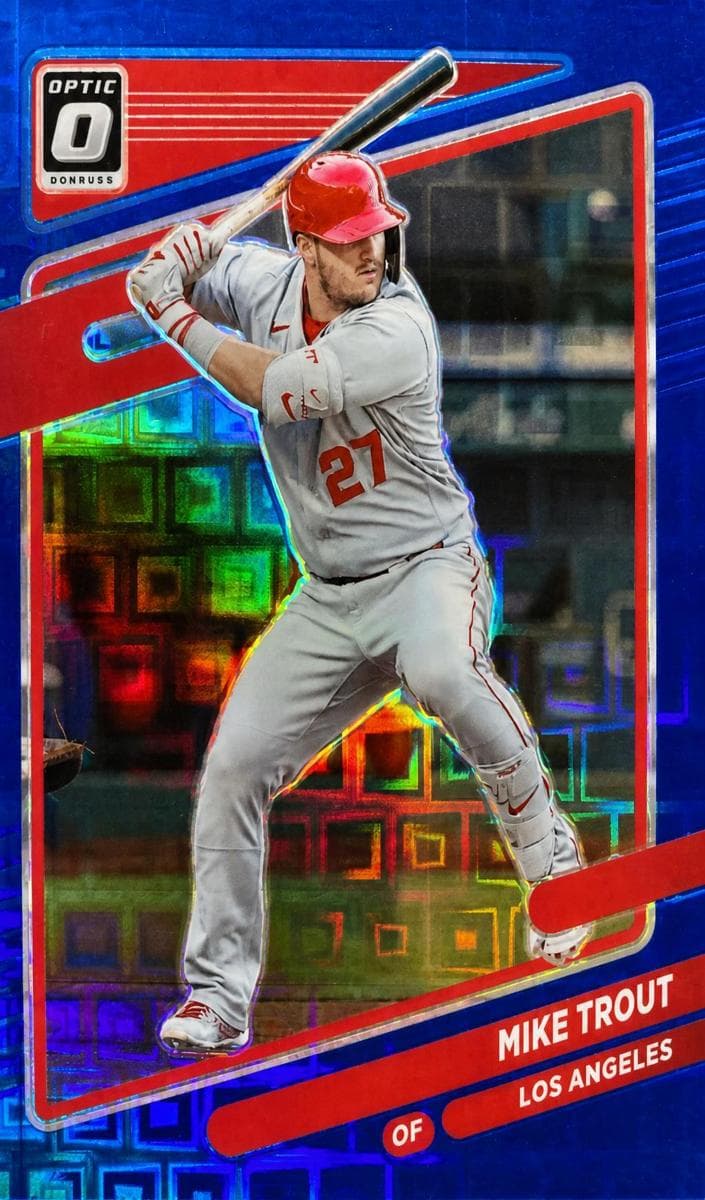 Mike Trout 2021 panini Donruss Optic