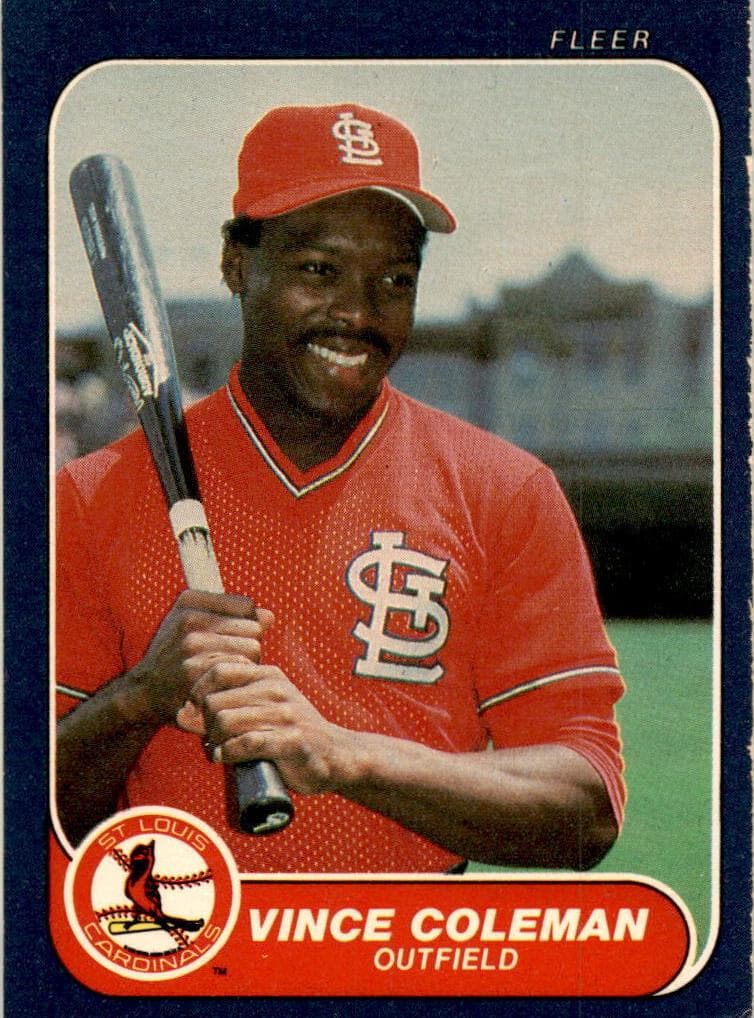 Vince Coleman trading card