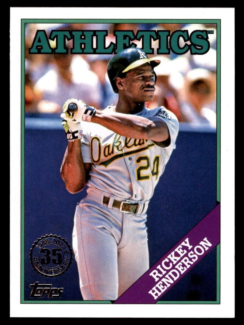 Rickey Henderson 2023 topps Topps